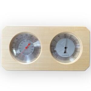 Sauna Thermometer Fahrenheit Hygrometer Gauge 2in1 Indoor Home Sauna Thermostat